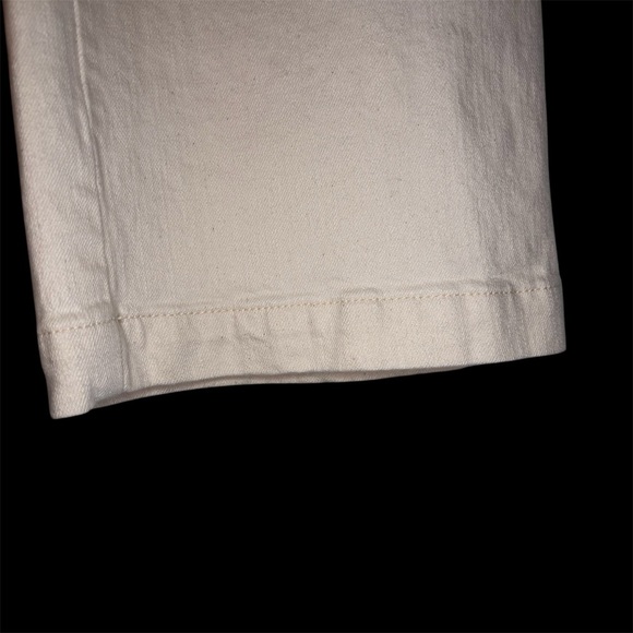 MOTHER Superior Overalls | Cream | Large | Wide Leg Denim - Picture 8 of 16